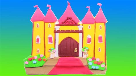 How To Make Disney Princess Castle Play Doh Diy Disney Princess