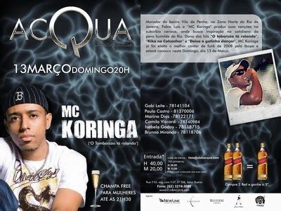 REVISTA ESTREIA O QUE TEM PRA HOJE MC KORINGA NO CLUB ACQUA