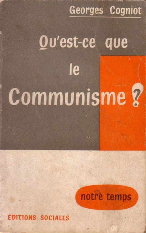 Amazon co jp Qu est ce que le communisme Georges Cogniot 本