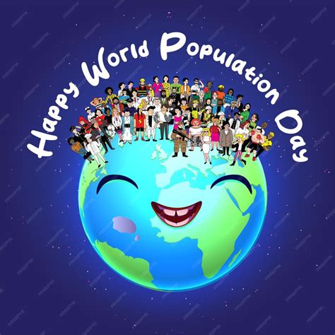 Premium Vector Happy World Population Day Vector