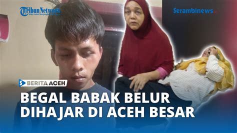 Begal Babak Belur Dikeroyok Warga Di Jalan Blangbintang Lama Aceh