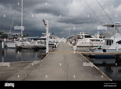 Boat Docks Fisherman S Village Punta Gorda Fl Stock Photo Alamy