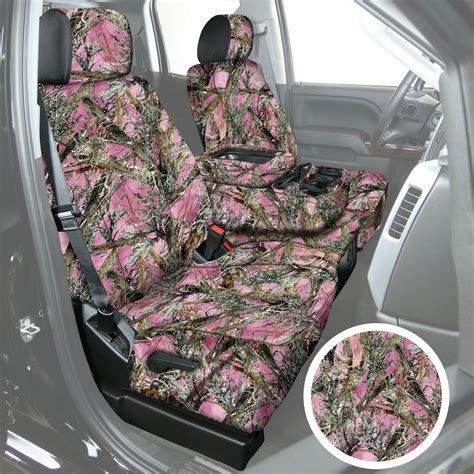 Saddleman 308161 19 TrueTimber 2nd Row MC2 Pink Camo Custom Seat Covers