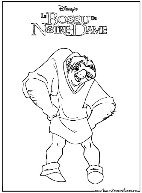 Coloriages Du Film D Animation De Walt Disney Le Bossu De Notre Dame