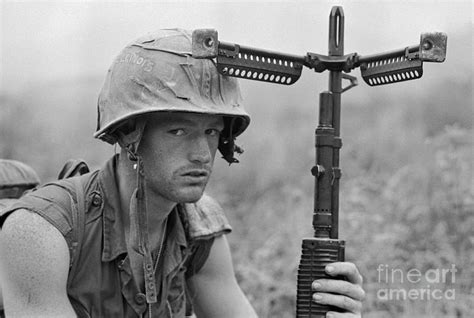 American Soldier In Vietnam by Bettmann