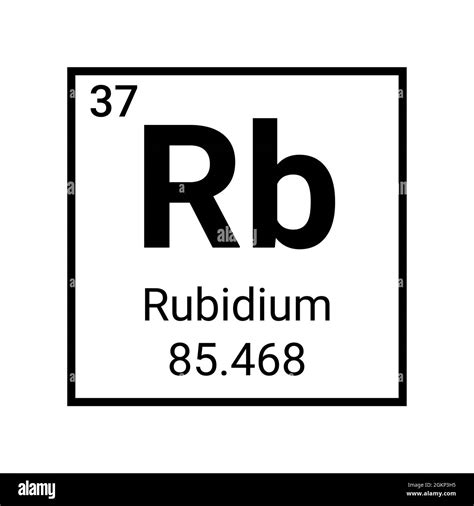 Rubidium Symbol Stock Vector Images Alamy