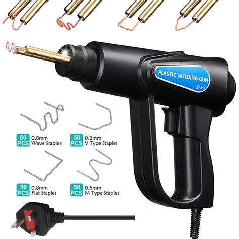 W Hot Stapler Pvc Plastic Welder Heat Gun Welding Machine Plastic Bumper Soldering Iron Car