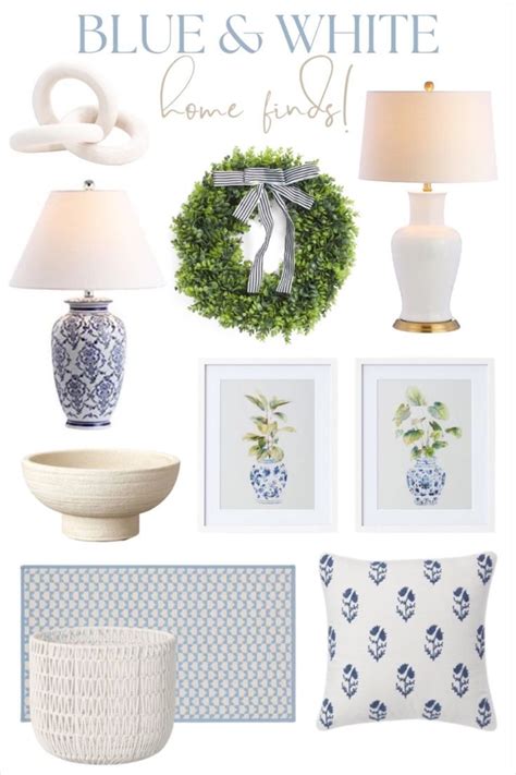 Blue & White Home Finds for Affordable Decor