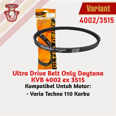 Jual Vanbelt Fanbelt Vario Pcx Fi Esp Daytona Ultra Drive Belt