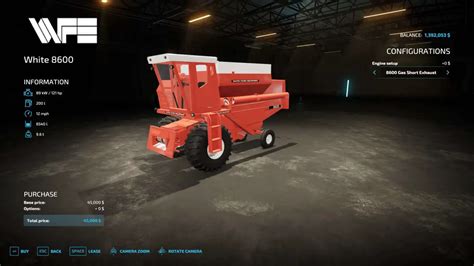 Blanc Combiner V Fs Mod Farming Simulator Mod