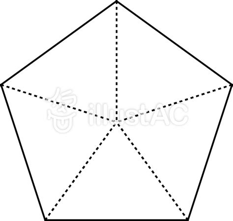数学 基本図形 線画 正五角形イラスト No 813665／無料イラストなら「イラストac」 Line Chart Chart