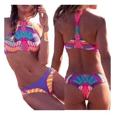 Str J K Pielowy Z Topem Bikini Push Up Boho Xl Oficjalne Archiwum Allegro