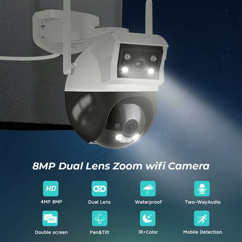 Anbiux K Dual Lens Wifi Ptz Camera Live Dual Screen Ai Auto Tracking