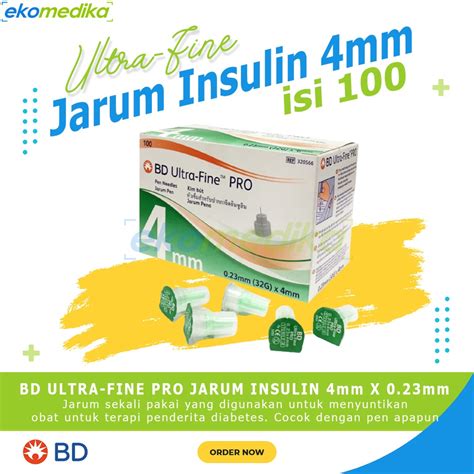 Jual Jarum Insulin Mm Bd Ultra Fine Pro Mm G Hijau Microfine Mm