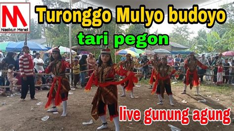 Jaranan Turonggo Mulyo Budoyo Akteraksi Pegon Main Di Gunung Agung