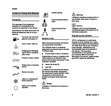 STIHL MS 261 Chainsaw Owners Manual