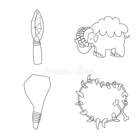 Illustration De Vecteur De Signe De Primitif Et D Arch Ologie