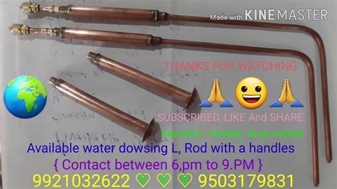 Available Water Dowsing L Rod With A Handles Youtube