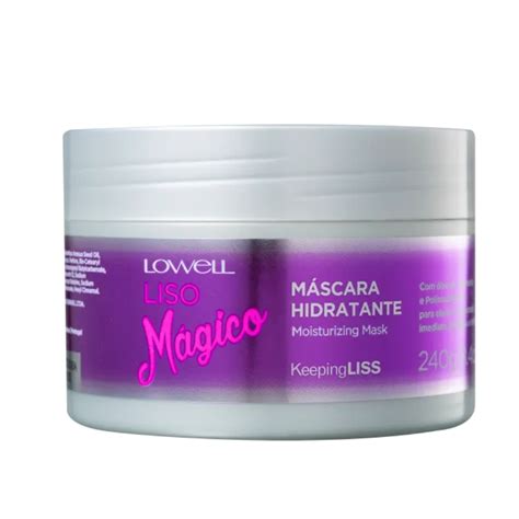 Lowell Liso Magico Hidratante Máscara de 240g Helivi Cosméticos