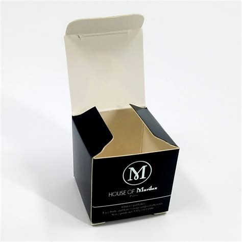 Luxury Customized Logo Black Small Paper Box For Cosmetics Product