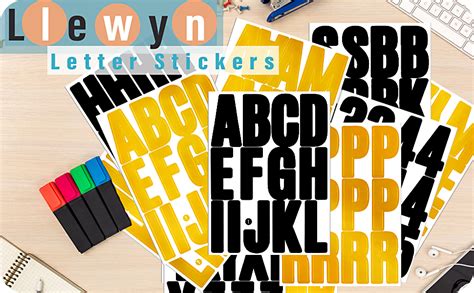 318 Pieces 24 Sheets Letter Stickersself Adhesive Vinyl