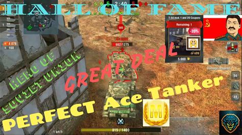 WOT Blitz PERFECT Ace Tanker T 54 Mod 1 5 2K Damage 5 Kills