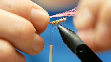 Fly tying Coq de Leon parachute caddis Montaje de moscas tricóptero