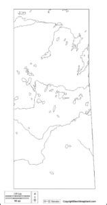 Printable Blank Map Of Saskatchewan Outline Png Map Printable