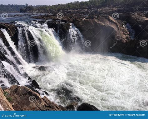 Wall Rock Estuary River Stream Fresh Nature Bedrock Stock Image