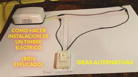 Como instalar un timbre eléctrico paso a paso diy IDEAS ALTERNATIVAS