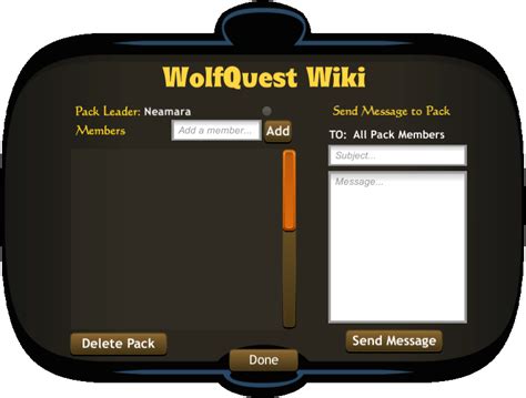 Pack Multiplayer Wolfquest Wiki Fandom