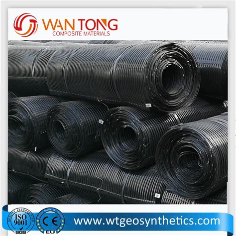 120kn Plastic Hdpe Uniaxial Geogrid For Road And Retaining Wall China