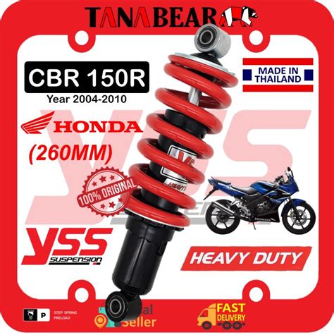 YSS CBR150R 260MM HONDA HEAVY DUTY Adjustable Absorber Monoshock