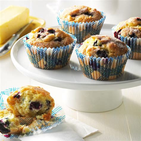 Aunt Bettys Blueberry Muffins Recipe Taste Of Home