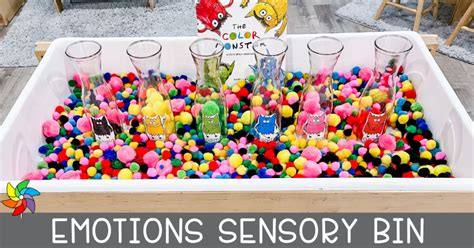 Emotions Sensory Bin for Big Feelings - Play to Learn Preschool