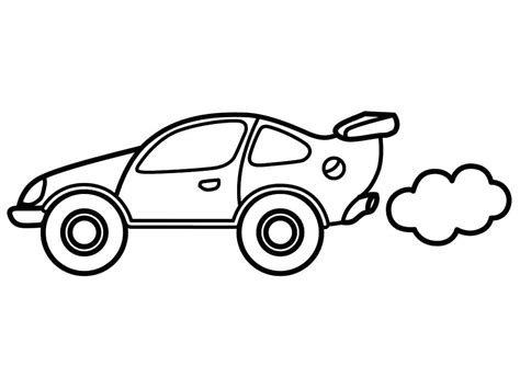 Coloriage Voiture Tr S Rapide T L Charger Et Imprimer Gratuit Sur