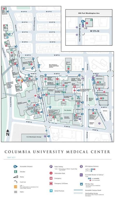 Columbia University Medical Center Newyork Presbyterian Map