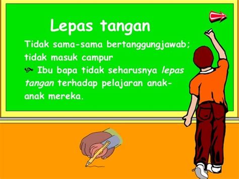 Lepas Tangan Contoh Ayat