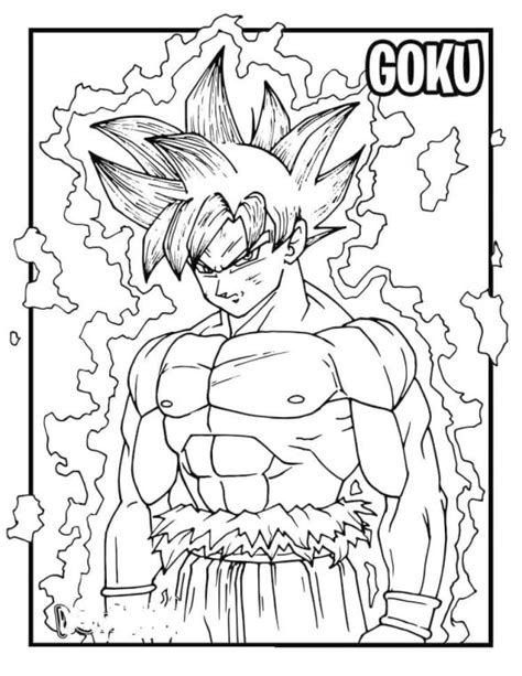 Ultra Instinct Coloring Pages Coloring Nation