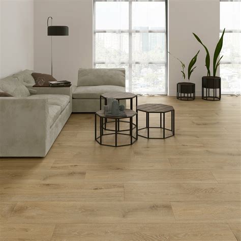 Wickes Maine Light Oak Wood Effect Porcelain Wall Floor Tile X