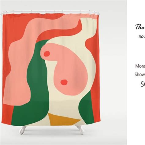 Abstract Woman Body Shower Curtain Waterproof And Washable Etsy