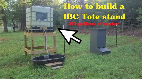 How To Build A IBC Tote Stand Water For The Piglets YouTube