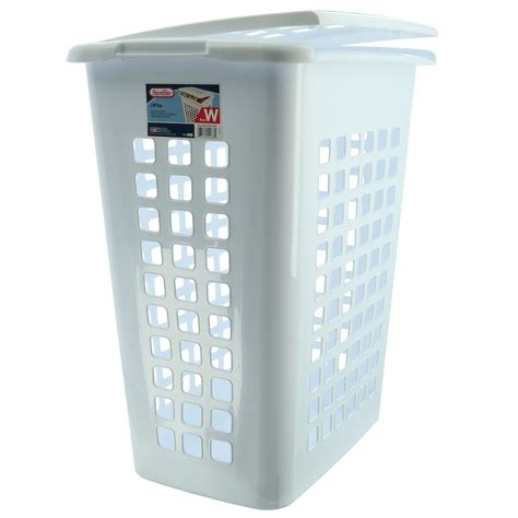 Sterilite Rectangular Laundry Hamper White Shop Hampers And Laundry