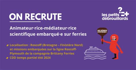 Onrecrute Animateurrice M Diateurrice Scientifique Embarqu E Sur