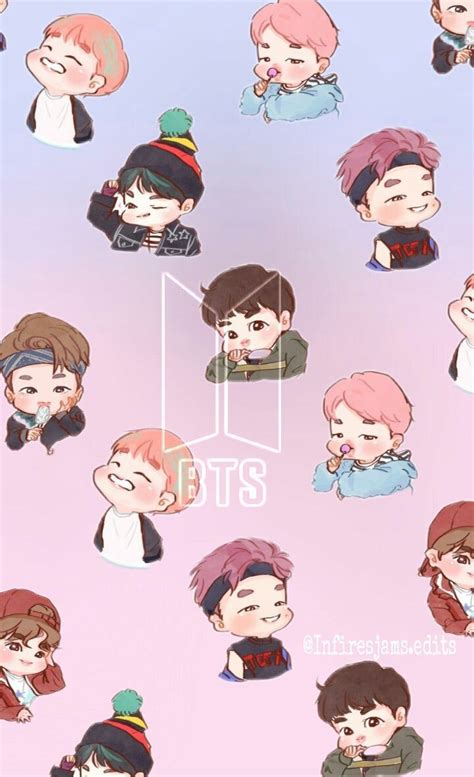 BTS cartoon Wallpapers - 4k, HD BTS cartoon Backgrounds on WallpaperBat