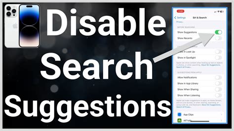 How To Turn Off Search Suggestions On Iphone Youtube