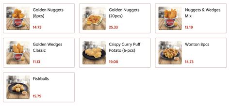 Menu Kenny Rogers Roasters 2022 Update Price List Pict