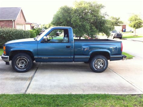 Chevrolet Silverado 1500 Standard Cab Pickup 1992 Blue For Sale