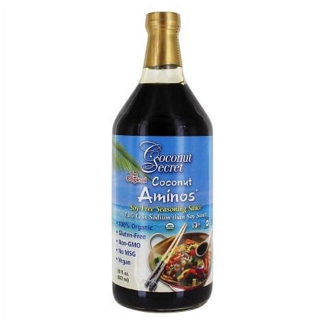 Coconut Secret Coconut Aminos Soy Free Seasoning Sauce Fluid Ounce