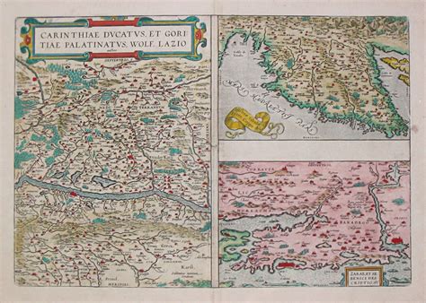 Lot Of 5 Maps Of The Balkan Moravia Moraviae Old Map By Ortelius A